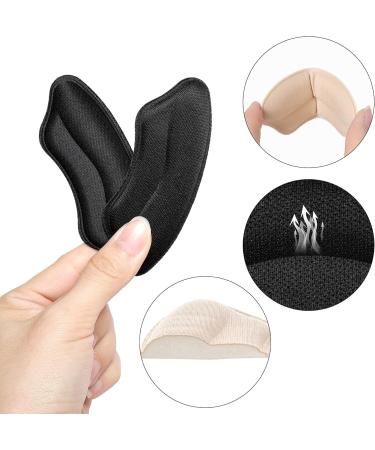 Sucrain 16 Pcs Heel Pads - Unisex Self-Adhesive Foot Care Protectors for Heel Pain Relief - 8 Pairs in Black & White - Ideal for Men & Women - Buy Online on GoSupps.com