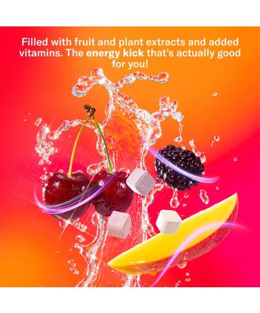 Waterdrop Microenergy Set Energy Drink 36 Water Flavouring Hydration Cubes Sugar Free Low Calorie Fizzy Drinks 90 mg Natural Caffeine Vitamin C and B - Blackberry & Mango & Cherry - Pack Of 3 - Buy Online on GoSupps.com