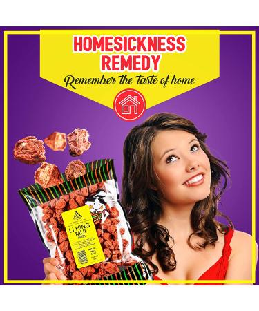 Asia Trans Li Hing Mui Crack Seed Plums - Sweet & Sour Dried Asian Plum Candy - Buy Online on GoSupps.com