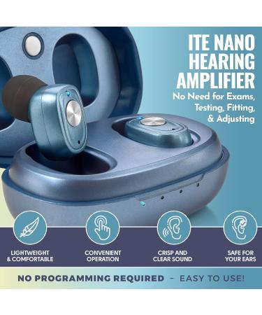 ITC Nano Personal Rechargeable Couple with Noise Suppression - One Touch Control Assist Device for Seniors | Blau - Buy Online on GoSupps.com