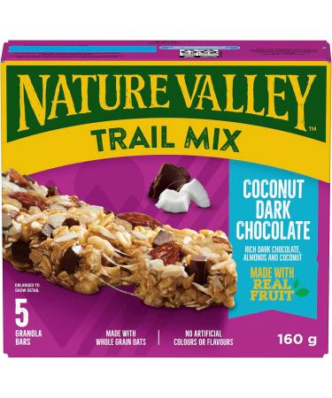 NATURE VALLEY Trail Mix Coconut Dark Chocolate Special Edition Granola Bars 160g - Buy Online on GoSupps.com
