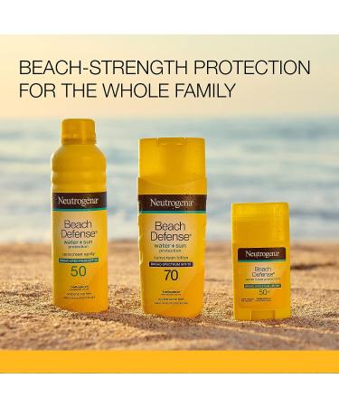 Neutrogena Beach Defense Sunscreen Spray SPF 30 - 8.5 oz | Water-Resistant, Broad Spectrum, PABA-Free, Oxybenzone-Free, Fast-Drying Sun Protection - Buy Online on GoSupps.com