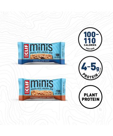 CLIF BAR 44 Count Variety Pack - Chocolate Chip, Crunchy Peanut Butter, Chocolate Brownie, Cool Mint Chocolate - Full Size and Mini Energy Bars - Buy Online on GoSupps.com