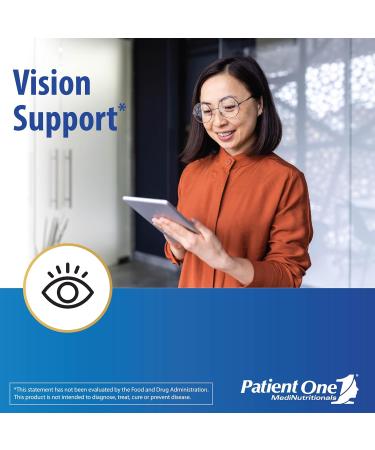 Patient One OpticOne | Supplement to Support Optic Nerve Health and Eyesight Function* | With Vitamins A and E Lutein ALA and More | 180 Capsules - Buy Online on GoSupps.com