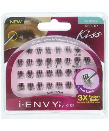 Kiss I Envy Trio Medium 30 Trio Lashes (3 Pack) - Buy Online on GoSupps.com