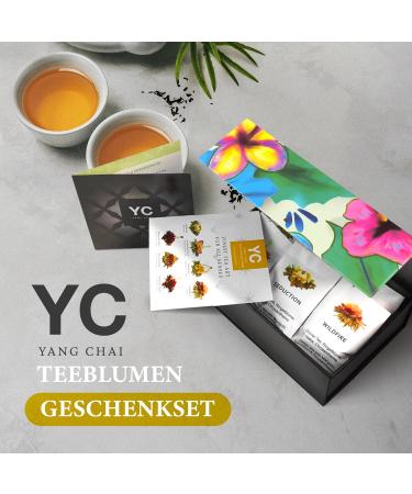 Yc Yang Chai Teblumen Mix Admira - 6 Bloomed Green Tea Gift Set in Magnetic Box | 5 Varieties XXL Tea Blower | Perfect for Women & Tea Lovers - Buy Online on GoSupps.com