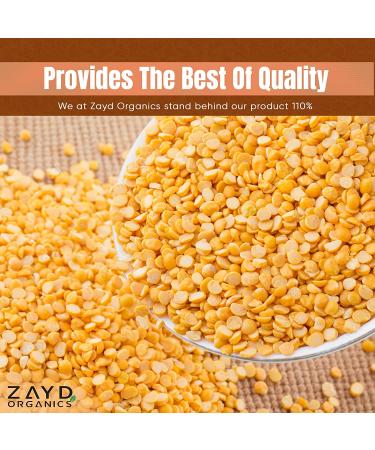 Zayd Organics Toor Dal  Indian Split Yellow Pigeon Peas  USDA Organic  1.75lbs (800g) - Buy Online on GoSupps.com