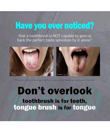 Toothnote Dual Tongue Scraper Brush - Sensitive Tongue Care - BPA-Free 3 Pack Tongue Cleaner Set - Buy Online on GoSupps.com