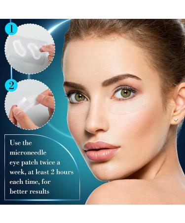 Lounsweer 8 Pairs Micro Needling Eye Patch - Firming Gel Mask for Puffy Eyes & Dark Circles - Buy Online on GoSupps.com
