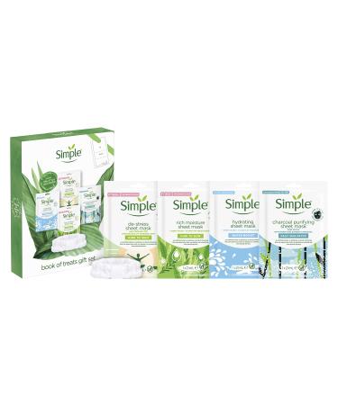 Simple Book of Treats Gift Set with a spa-style headband and face mask perfect set of gifts for her 4 piece