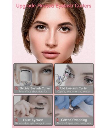 Heated Eyelash Curler - Electric Heated Lash Curler with 4 Temps & LED Display for 24h Long-Lasting Natural Curls - Quick 10s Heat Up - Buy Online on GoSupps.com