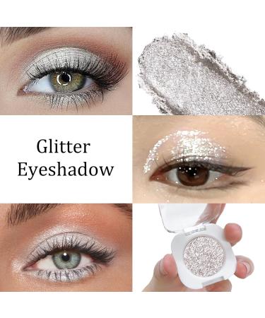 BelleVive Glitter Eyeshadow Light Colored Pressed Matte Powder Vegan Talc Free 12 - Buy Online on GoSupps.com