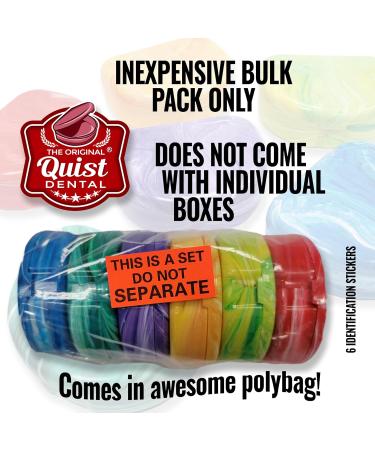 USA Made QUIST Dental Bulk Marble Retainer Cases (6) - BPA Free & Unique Design - International Shipping Available - Buy Online on GoSupps.com