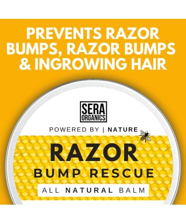 Tea Tree & Hemp Seed Aftershave Balm | Ingrown Hair & Razor Burn Repair (30ml) - Sera Organics - Buy Online on GoSupps.com