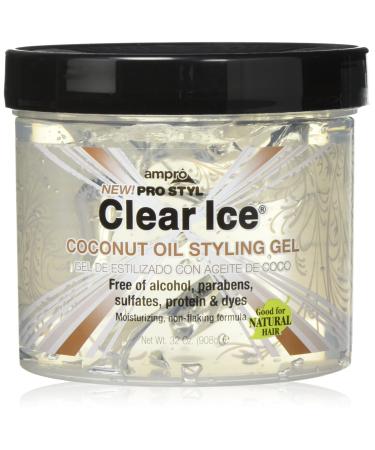 Ampro Clear Ice Coconut Oil Styling Gel  32 Ounce