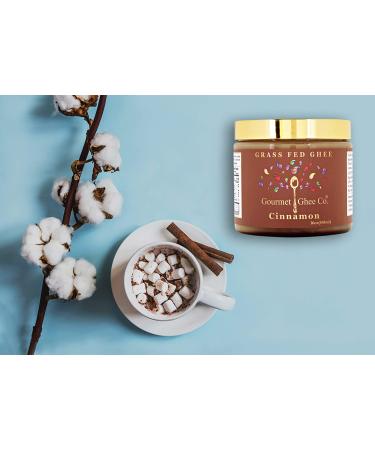 Gourmet Ghee Co. Cinnamon Ghee - Grass-Fed, Pasture-Raised, Non-GMO, 16 oz - Buy Online on GoSupps.com