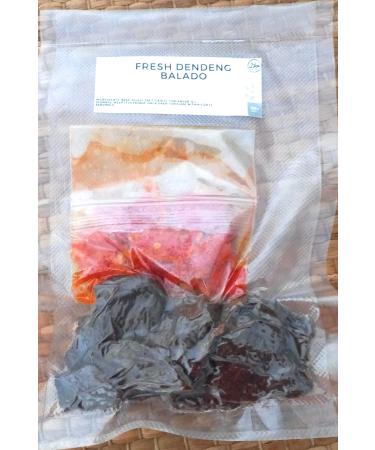 Halal Indonesian Dendeng/Crispy Beef Chip 120 gram with Chilli Sauce/Sambal Balado home-made