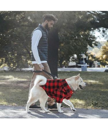 Red Buffalo Plaid Dog Shirt | Soft Casual Outfit for Small Dogs | Halloween Christmas Costumes - Buy Online on GoSupps.com