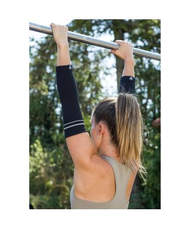 Premium Pullup & Dip Elbow Bandages for Men & Women - Non-Slip Sports Support for Fitness & Strength Training (L - 30-34 cm) - Buy Online on GoSupps.com