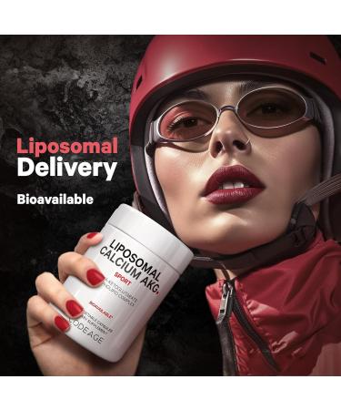 Codeage Liposomal Calcium AKG Supplement - Calcium Alpha-Ketoglutarate - 2-Month Supply - Liposomal Delivery - 1 Capsule Per Serving - Non-GMO Gluten-Free - 60 Capsules - Buy Online on GoSupps.com