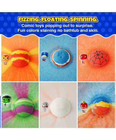 Daisy Encens Bath Bombs for Kids with Superhero Toy Surprises - Natural, Moisturizing Fizzies - Gift for Girls & Boys - Buy Online on GoSupps.com