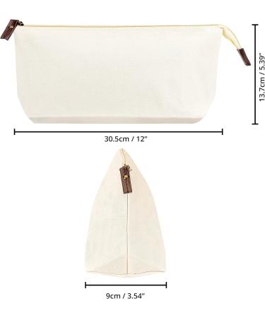 Belle Vous 6-Piece White Cosmetic Bag Set | Large Multi-Purpose Fabric Bags for Men & Women | Ideal for Cosmetics Crafts & Accessories - Buy Online on GoSupps.com