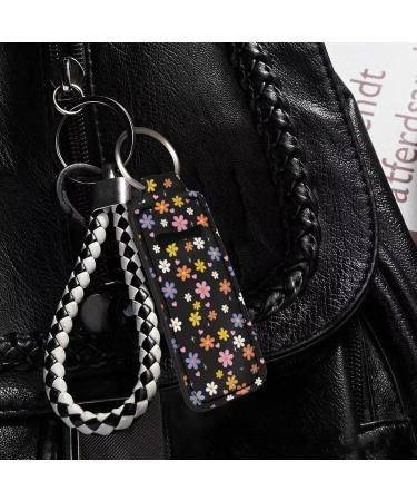 Car Lipstick Keychains - Portable & Lightweight Chapstick Tracker | Cute Daisy Floral Women Travel Accessories - Buy Online on GoSupps.com