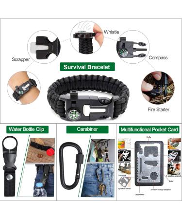 35-in-1 Survival Kit & First Aid Gear for Men | Ideal Gifts for Husband, Boyfriend | Camping, Hiking, Hunting, Fishing Essentials - Buy Online on GoSupps.com