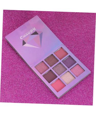 DOITOOL 9 Colors Diamond Eye Pearlescent Cosmetic Eyeshadow Glitter Shadow Bling Highlighter Shimmer Makeup 1 count (Pack of 1) Purple - Buy Online on GoSupps.com