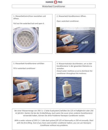 Hanseatic Pro Waterbed Conditioner - 6 x 250 ml | Premium Care & Cleaning Solution for All Water Beds - Buy Online on GoSupps.com