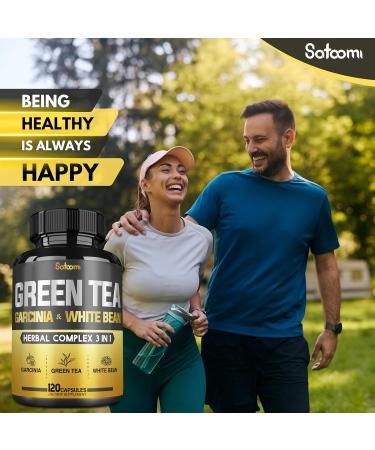 Green Tea Extract Pill EGCG 16000Mg per Serving with 12000Mg Green Tea, 2000Mg Garcinia Cambogia & 2000Mg White Kidney Bean - Support Body Balance, Heart & Immune Health - 120 Capsules 2 Month Supply Green Tea - 16000mg - Buy Online on GoSupps.com