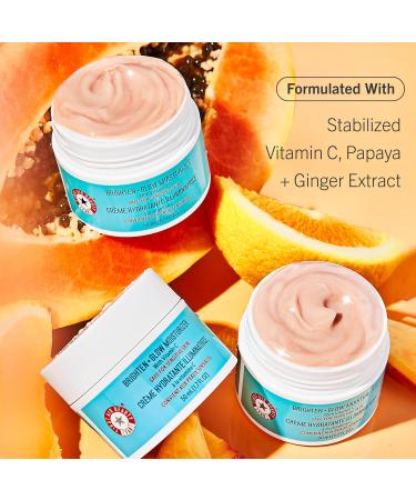 First Aid Beauty Brighten + Glow Moisturizer - Light Gel Cream with Vitamin C for Instant Radiance | 1.7 oz International Shipping Available - Buy Online on GoSupps.com