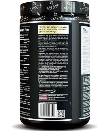 SASCHA FITNESS BCAA 4:1:1 + Glutamine  HMB L-Carnitine HICA | Powerful and Instant Powder Blend with Branched Chain Amino Acids (BCAAs) for Pre  Intra and Post-Workout | Natural PiÃ±a Colada362.5g - Buy Online on GoSupps.com