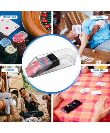 Clear Acrylic Blackjack Dealing Shoe - 6 Deck for Gambling & Family Game Night - Buy Online on GoSupps.com