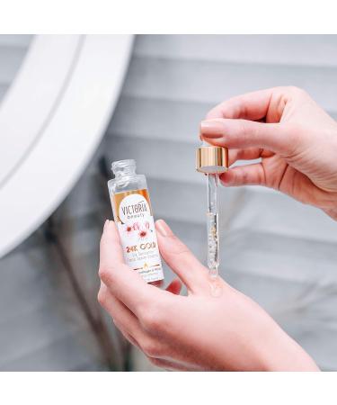 Victoria Beauty 24K Gold Silk Sensation Face Serum-Essence Pampering Anti-Aging Moisturiser for an Ever-Youthful & Glowing Skin 20ml - Buy Online on GoSupps.com
