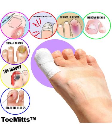 MediMitt ToeMitt Big Toe Bandages Non-Adhesive - Medium 10-Pack - Buy Online on GoSupps.com