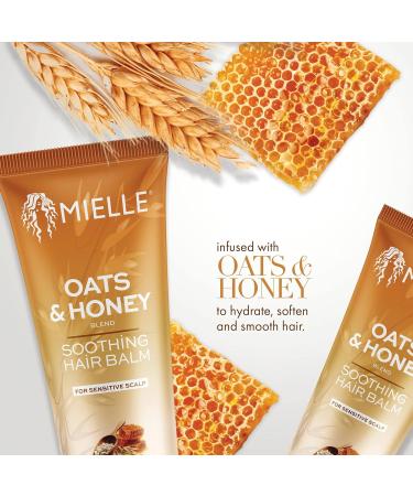 Mielle / Oats & Honey / Soothing Hair Balm - for Sensitive Scalp 6oz / (Pack of 1) - Buy Online on GoSupps.com