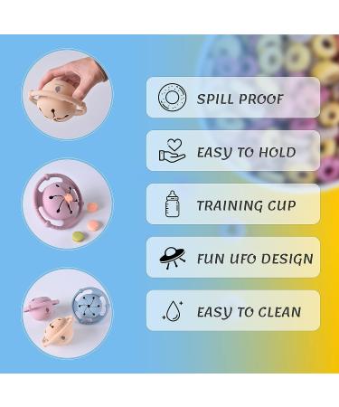 HOTABLE UFO Silicone Baby Snack Cup - Spill-Proof Toddler Container (Blue) - Buy Online on GoSupps.com