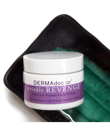 DERMAdoctor Wrinkle Revenge Anti-Wrinkle Face Cream - Dermatologist Formulated Day & Night Moisturizer with Squalane & Peptides - 1.7 oz - Buy Online on GoSupps.com
