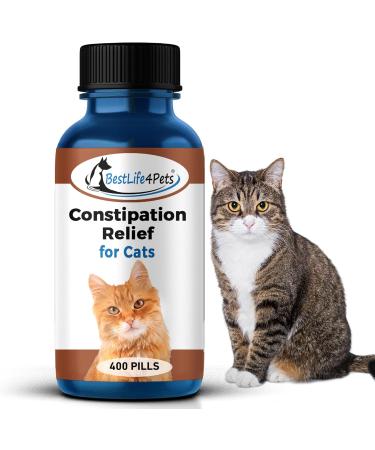 BestLife4Pets - Cats Constipation Relief and Stool Softeners - Natural Health Supplements to Help Digestion, Gas Relief and Constipation - Allergy Laxatives for Cats- Pills