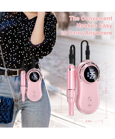 Rechargeable 35000 RPM Nail Drill Kit for Acrylic & Gel Nails - Rose Gold - Buy Online on GoSupps.com