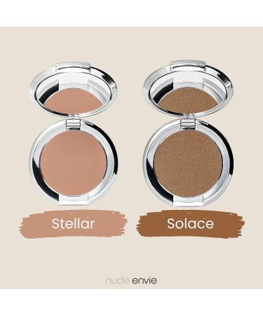 Nude Envie Hydrating Powder Bronzer with Hyaluronic Acid - Vegan & Cruelty-Free (Solace) - Buy Online on GoSupps.com