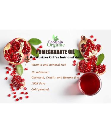 Pomegranate Oil 100% Pure Seed Oil Cold Pressed 32 oz Unrefined Skin Hair Nails Cuticles Premium Grade 32 Fl Oz (Pack of 1) - Buy Online on GoSupps.com