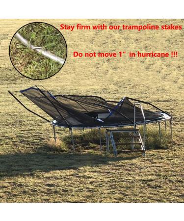 Galvanized Steel U-Shaped Trampoline Stakes Anchors - 11.8 inch High Wind Ground Anchor for Soccer Tents & Garden Decorations - Buy Online on GoSupps.com
