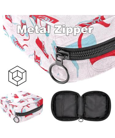 Multicolored Women's Binding Retention Bag - Portable Menstrual Cup Pocket & Tampons Holder for Wallet | First Period Set for Teens & Girls - Buy Online on GoSupps.com