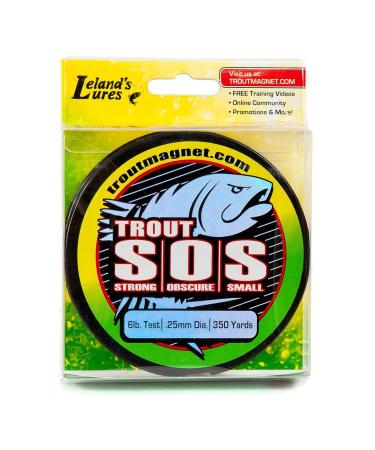Trout Magnet S.O.S. Smooth and Tough Fishing Line, Great for Casting Distance and Manageability, Hard to See in The Water 4lb Test