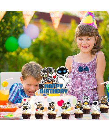 25pcs Walle Cake Decorations With 1pcs Walle Cake Topper 24pcs Walle Cupcake Toppers for Walle Birthday Party Supplies - Buy Online on GoSupps.com
