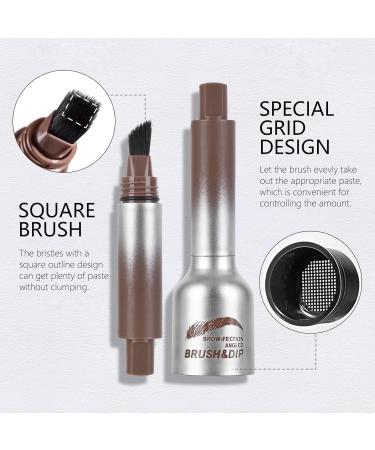 KYDA Liquid Eyebrow Brush Set - Angled Brow Brush Laminated Eyebrow Pen & Lasting Liquid Brow Cream in Espresso - Perfect for Natural Brows - Buy Online on GoSupps.com