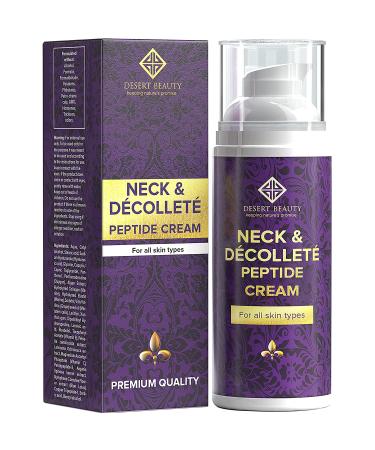 Neck Firming Cream Anti Aging Moisturizer for Neck & D collet (3.38 oz / 100ml Large Bottle) | Advanced Stem Cell + Collagen Formula For Tightening & Lifting Sagging Skin