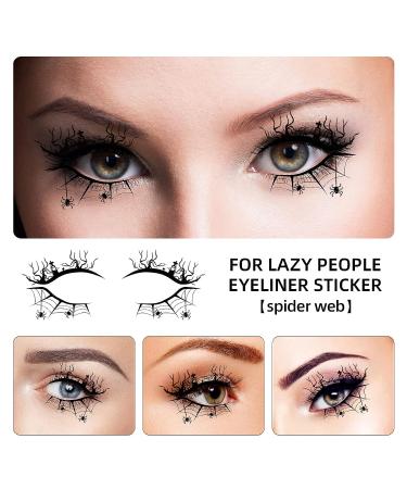 Halloween Face Makeup Stickers: 4 Pairs Eye Shadow & Skeleton Mouth Tattoos - Buy Online on GoSupps.com